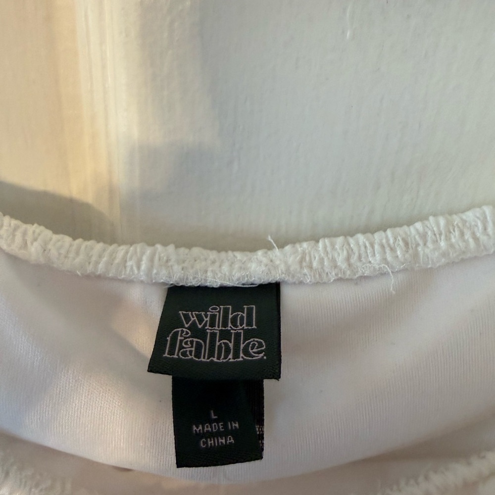 wild fable White Ruffle-Trim Mini Sundress - Picture 3 of 7
